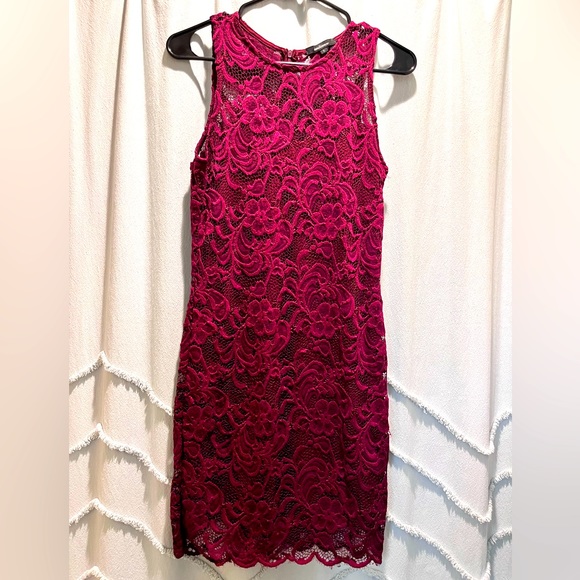 Lace Bodycon knee-length sleeveless dress, XS - Picture 1 of 1